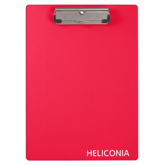 ヘリコニアの赤い色名 クリップボード (正面)