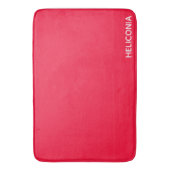 ヘリコニアの赤い色名 バスマット (正面縦)