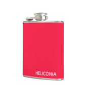 ヘリコニアの赤い色名 フラスク (左)