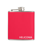 ヘリコニアの赤い色名 フラスク (正面)