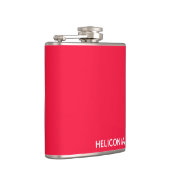 ヘリコニアの赤い色名 フラスク (右)