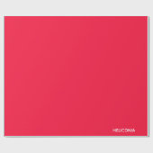 ヘリコニアの赤い色名 ラッピングペーパー (フラット)