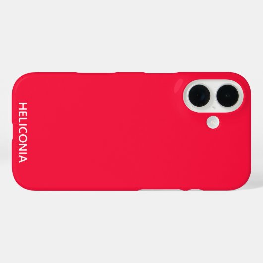 ヘリコニアの赤い色名 Case-Mate iPhoneケース (裏面 (横))