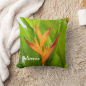 ヘリコニアフラワーズボタニカルプラントガーデンデザイン クッション (ブランケット)