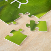 ヘリコニアフラワーズボタニカルプラントガーデンデザイン ジグソーパズル (側面)