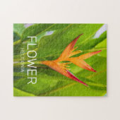 ヘリコニアフラワーズボタニカルプラントガーデンデザイン ジグソーパズル (横)