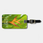 ヘリコニアフラワーズボタニカルプラントガーデンデザイン ラゲッジタグ (正面横)