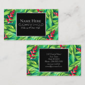 ヘリコニア熱帯フローラ 名刺 (正面/裏面)