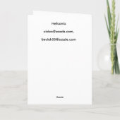 ヘリコニア, 白紙のカード カード (裏面)