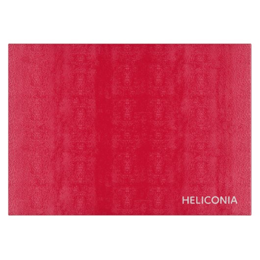 ヘリコニア 赤 色名 カッティングボード (正面)