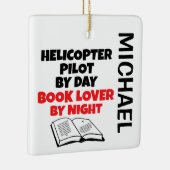 ヘリコプタパイロット読のカスタム セラミックオーナメント (右)
