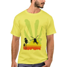 ヘリコプターおよび日没