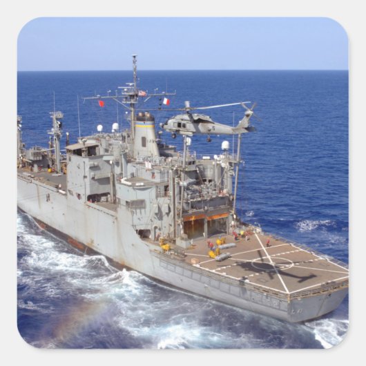 ヘリコプターがフライトデッキを空にする スクエアシール (正面)