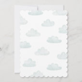 ヘリコプターと空 | Boy Aviation Baby Showerだ 招待状 (裏面)