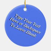 ヘリコプターのオーナメントのパーソナライズなチョッパーDecoratio セラミックオーナメント (裏面)