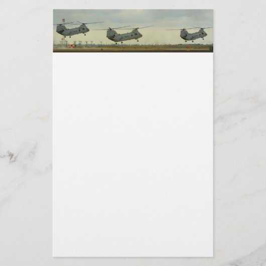 ヘリコプターのパッド 便箋 (正面)