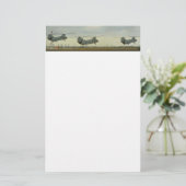 ヘリコプターのパッド 便箋 (スタンド正面)