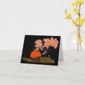 ヘリコプターのパフボールキノコ カード (黄色い花)