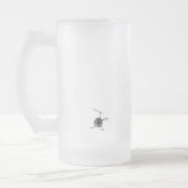 ヘリコプターのビールグラス飛んでいるチョッパーのマグ フロストグラスビールジョッキ (左)