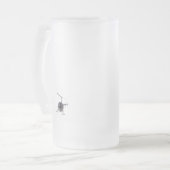 ヘリコプターのビールグラス飛んでいるチョッパーのマグ フロストグラスビールジョッキ (正面左)