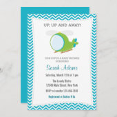 ヘリコプターのベビーシャワーの招待状 招待状 (正面/裏面)