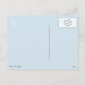 ヘリコプターのモダンなヴィンテージのクリスマスのレトロのサンタ シーズンポストカード (裏面)