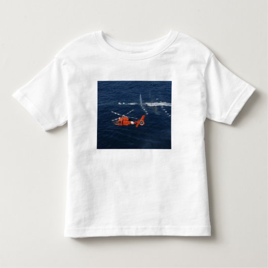 ヘリコプターの乗組員が訓練する トドラーTシャツ (正面)