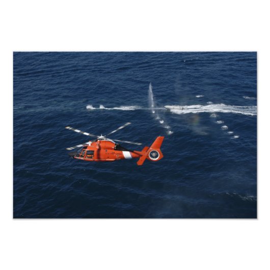 ヘリコプターの乗組員が訓練する フォトプリント (正面)