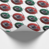 ヘリコプターの包装紙のチョッパーのクリスマスの紙 ラッピングペーパー (角)