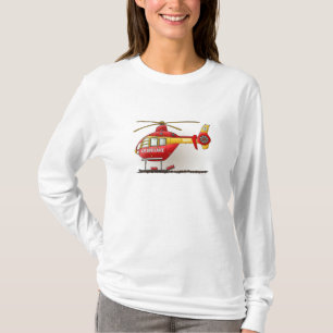 ヘリコプターの救急車 Tシャツ