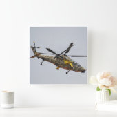 ヘリコプターの時計 スクエア壁時計 (ホーム)