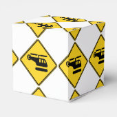 ヘリコプターの注意標識 フェイバーボックス (裏面サイド)