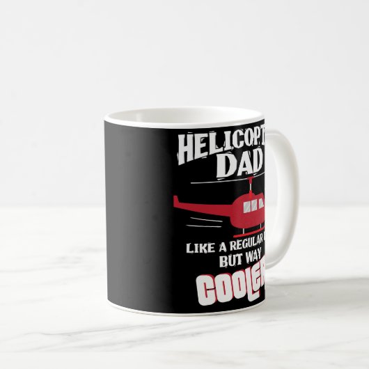 ヘリコプターの試験パパのギフトのマグの機上整備員 コーヒーマグカップ (正面右)