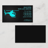 ヘリコプターはレッスンカスタムな名刺に乗ります 名刺 (正面/裏面)