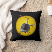 ヘリコプターカッコいいピロ飛んでいるー枕 クッション (ブランケット)