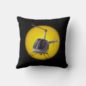 ヘリコプターカッコいいピロ飛んでいるー枕 クッション (裏面)