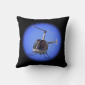 ヘリコプターカッコいいピロ飛んでいるー枕 クッション (裏面)