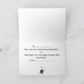 ヘリコプターカード飛んでいるなチョッパーの挨拶状 カード (内部)