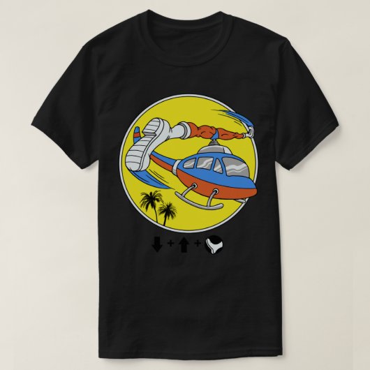 ヘリコプターキック Tシャツ (デザイン正面)