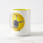 ヘリコプターコーヒーマグクールヘリコプターカップ&ギフト ツートーンマグカップ (正面左)