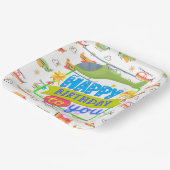 ヘリコプターハッピーバースデー ペーパープレート (傾斜あり)