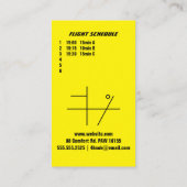 ヘリコプターパイロットアカデミーの名刺 名刺 (裏面)