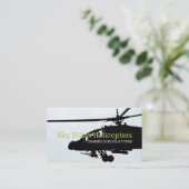 ヘリコプターパイロット訓練ツアー飛行学校 名刺 (スタンド正面)