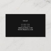 ヘリコプターパイロット訓練ツアー飛行学校 名刺 (裏面)