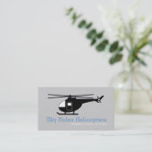 ヘリコプターパイロット訓練ツアー飛行学校 名刺 (スタンド正面)