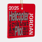 ヘリコプターパイロット超並外カスタム セラミックオーナメント (右)