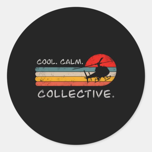 ヘリコプターパイロット ラウンドシール (正面)