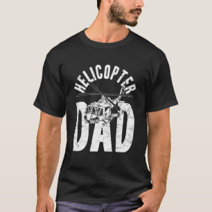 ヘリコプターパパ父の日パパヘリコプターパイロット Tシャツ