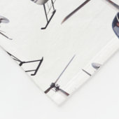 ヘリコプターブランケカッコいいットカスタムヘリコプターブランケット フリースブランケット (角)