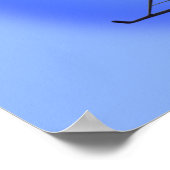 ヘリコプタープリントカッコいいチョッパーパイロットプリントポスター ポスター (角)